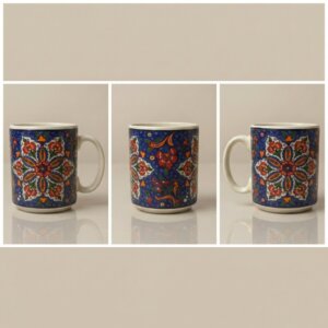 Mug Artistique «Mandala Floral » -Céramique Peinte à la Main