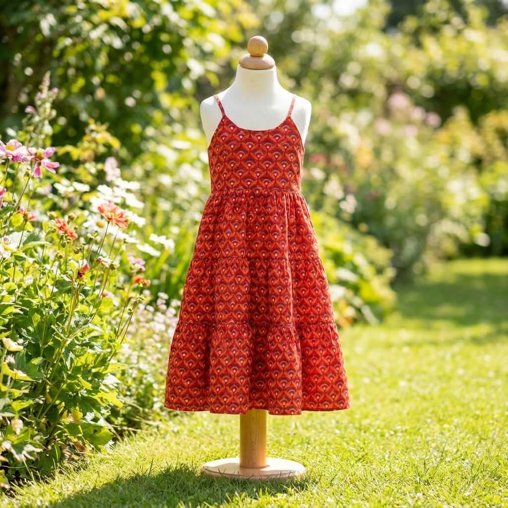 robe enfant en coton imprimé
