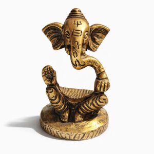 ganesh yogi méditant doré