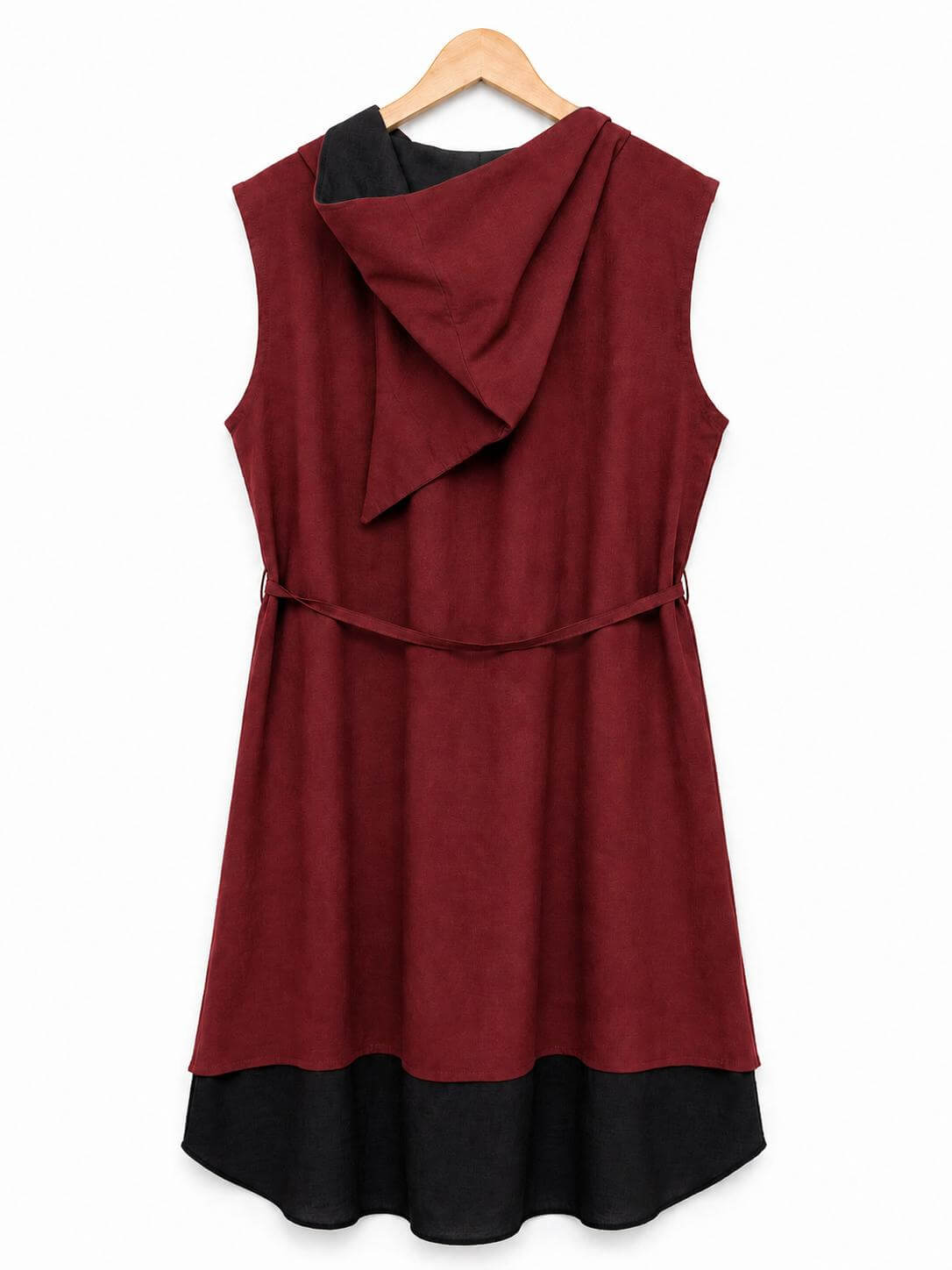 robe cap en coton bordeaux