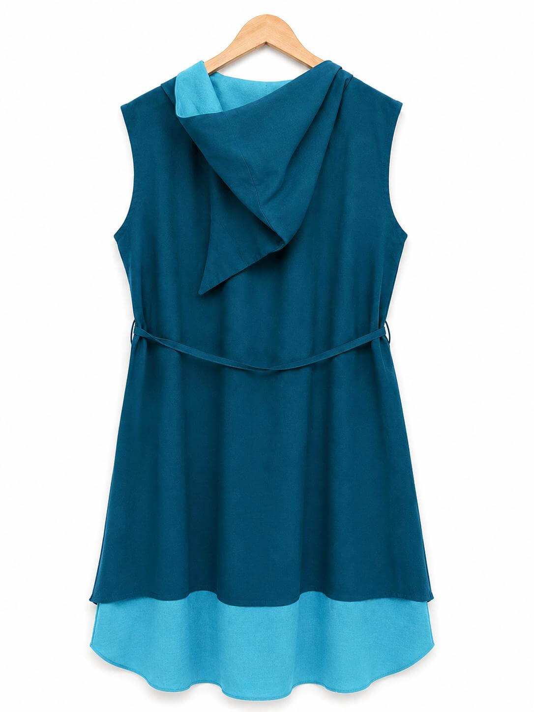 robe cap en coton pétrole