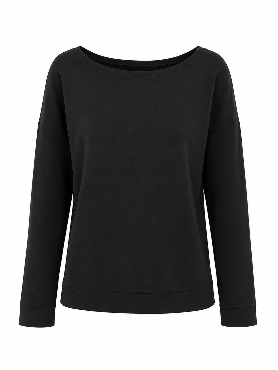 pull en coton fleece noir