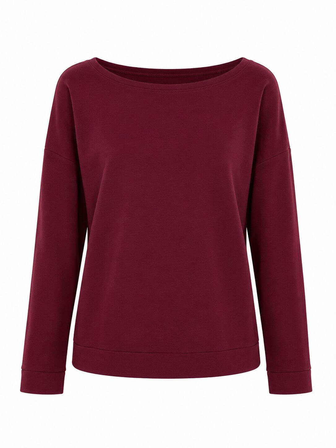 pull en coton fleece bordeaux