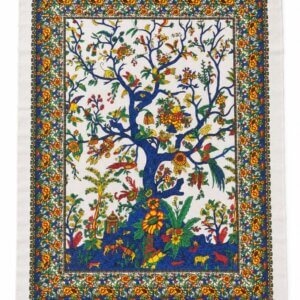 Petite Tenture Murale Arbre de Vie en Coton